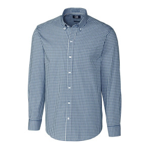 Men's Easy Care Stretch Gingham Long Sleeve (MCW00143)